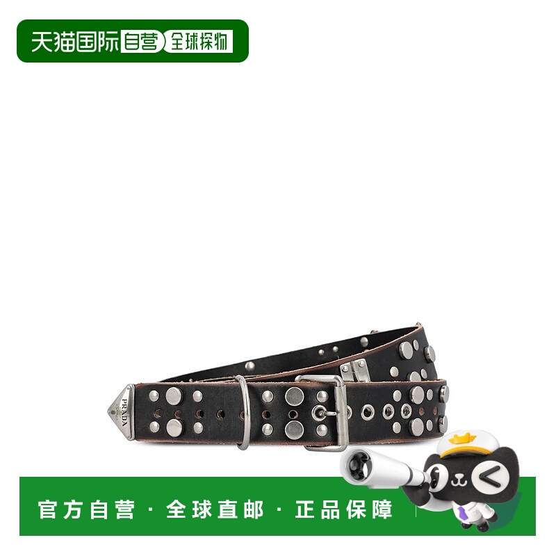 PRADA 男士腰带 2CS1222C7ZF0002P25 SS2025 黑色 Prada Belts