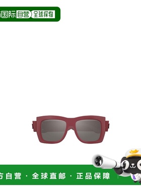 1h可退 GUCCI 女士眼镜 GG1688S003 AW2024 红色 几何框太阳镜