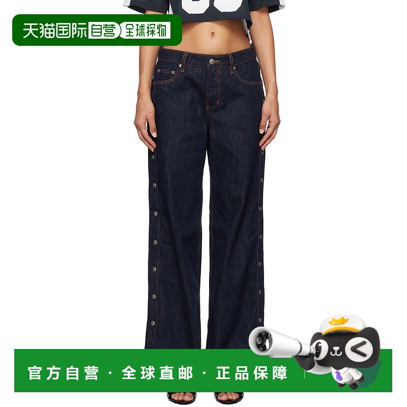 1h可退 潮奢 Ksubi 女士 蓝色 Low Rider Original Snaps 牛仔裤