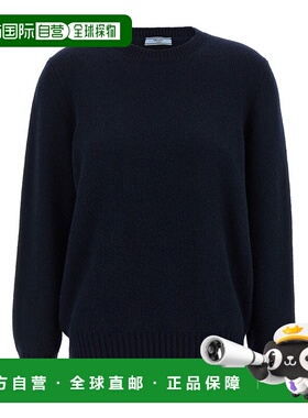 PRADA 女士针织衫 P24A3Z13XAS232F0008 AW2025 蓝色长袖羊绒
