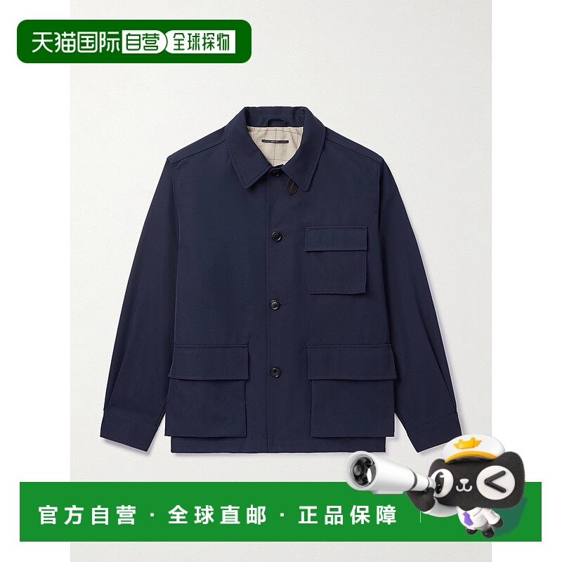 1h可退 潮奢 Dunhill 登喜路 男士 斜纹布衬衫式夹克 DU25RH009D9