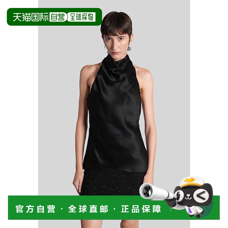 1h可退 BALMAIN 女士T恤 428159FF1AE165SE94 AW2025 黑色