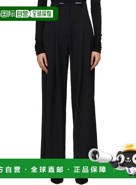 1h可退 潮奢 ST.AGNI 女士 黑色 Paperbag Waist 长裤 R25501BLK