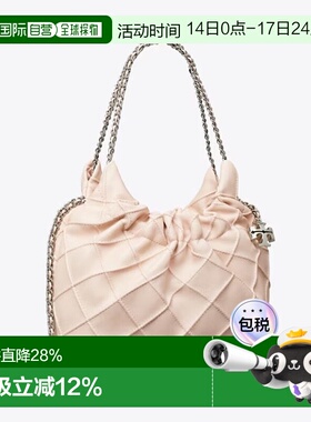 汤丽柏琦TORY BURCH  女士FLEMING系列迷你羊皮格纹手提包斜挎包