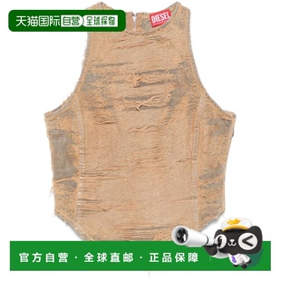 SS2025 A18949007AZ33S 浅棕色 女士背心吊带 DIESEL