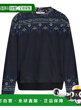 1h可退 ETRO 男士卫衣 MRMB0006AK987X0883 AW2025 蓝色 长袖圆领