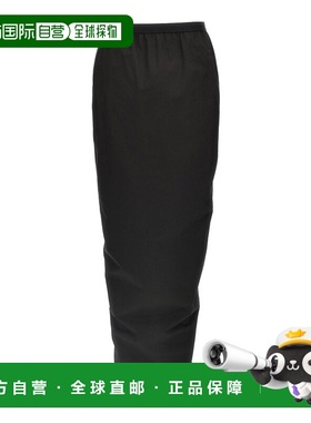 RICK OWENS 女士半身裙 RP01E7331P09 SS2025 黑色 Pillar Long S