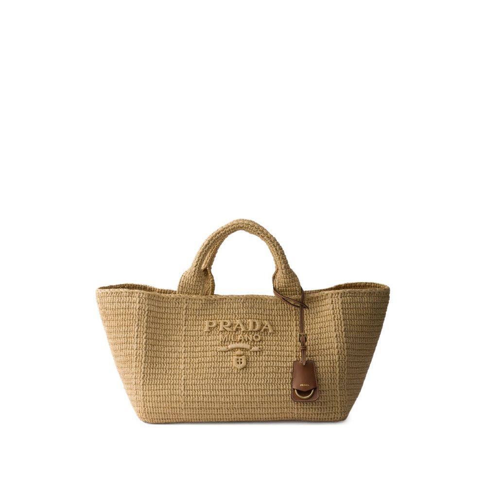 1h可退 香港直邮PRADA 女士手提包 1BG6352M2TF0018 SS2026 浅棕