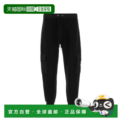 MONCLER 男士运动裤 K20918H0002389A8F999 CO 黑色休闲裤