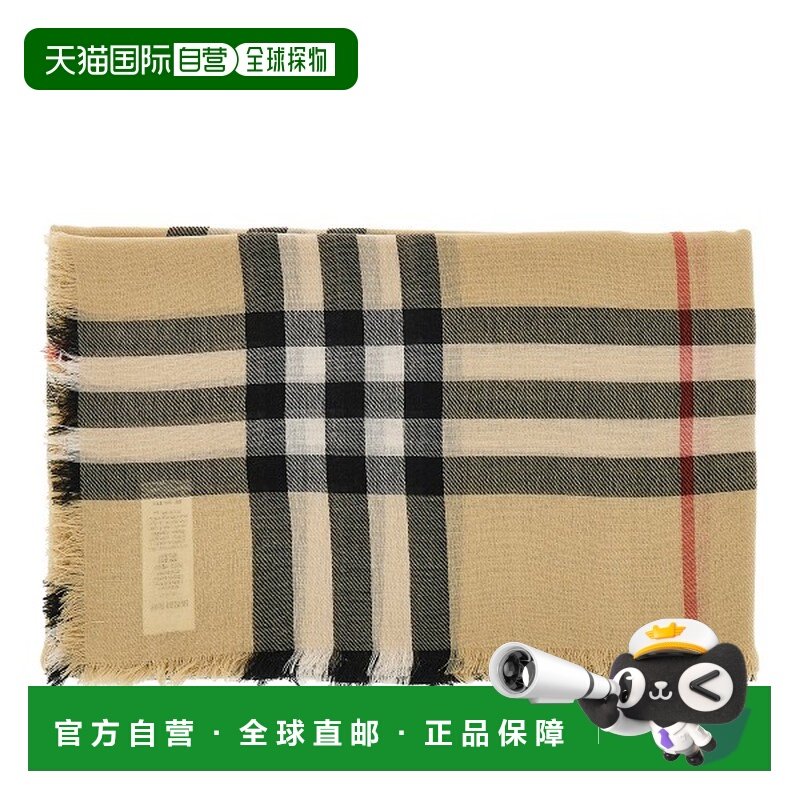 1h可退 潮奢 Burberry 巴宝莉 女士 格紋磨邊圍巾 8122127围巾,服饰配件/皮带/帽子/围巾,围巾/丝巾/披肩,淘宝优惠券,粉丝福利购,淘宝优惠卷