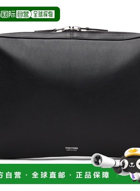 1h可退 潮奢 Tom Ford 汤姆 福特 男士 黑色 Grain Leather Minim