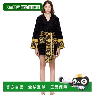 浴袍 versace Short Baroque ♡ 黑色 女士 范思哲 潮奢 1h可退