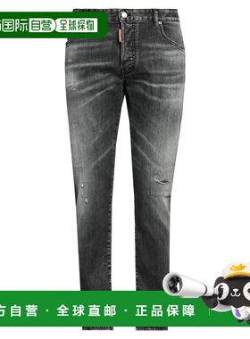 潮奢 Dsquared2 二次方 男士 牛仔长裤 black黑色 舒适时尚