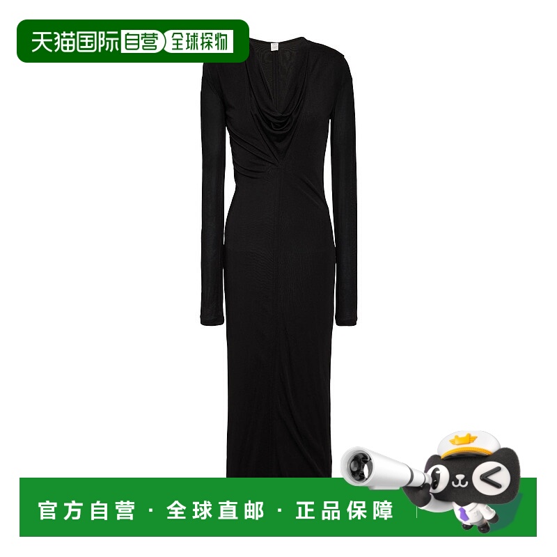 1h可退 潮奢 toteme 女士 长款连衣裙 black黑色 舒适时尚