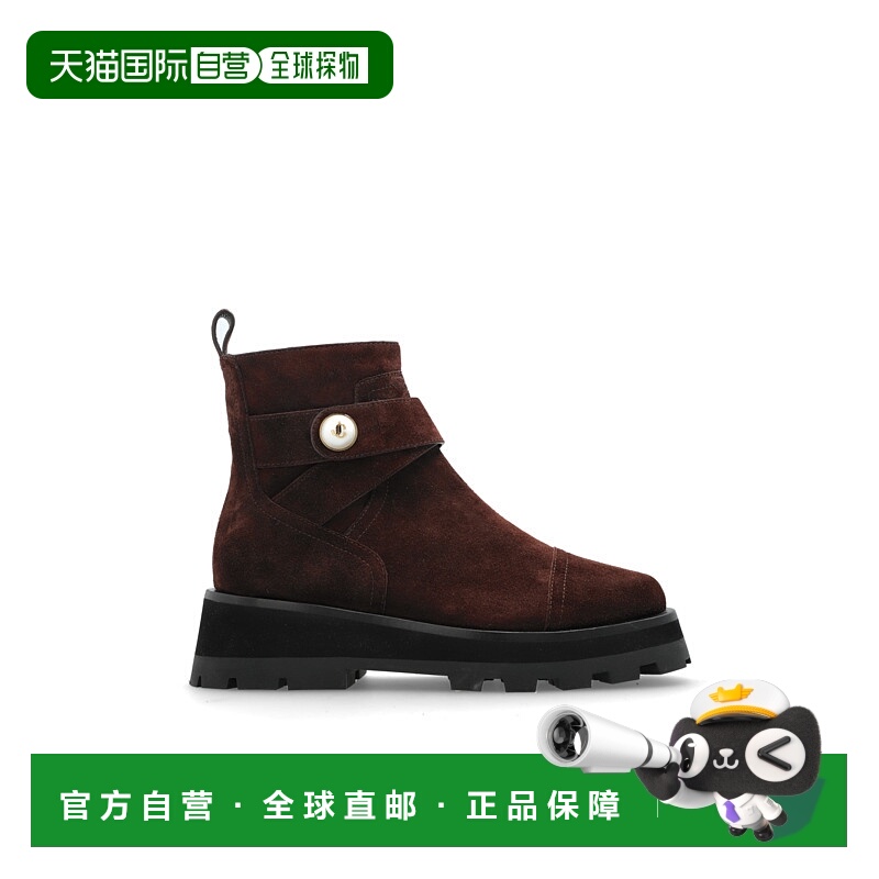 1h可退 JIMMY CHOO 女士靴子 MEENAFLATSVVCHOCOLATE AW2025