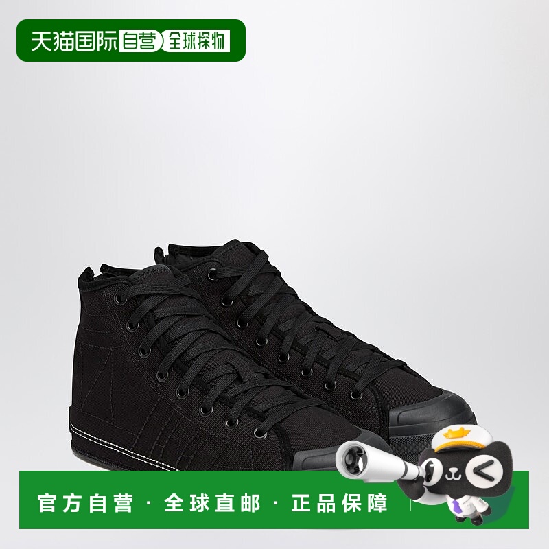 1h可退 潮奢 adidas Y-3 X Neighborhood 男士 黑色帆布运动鞋 JP