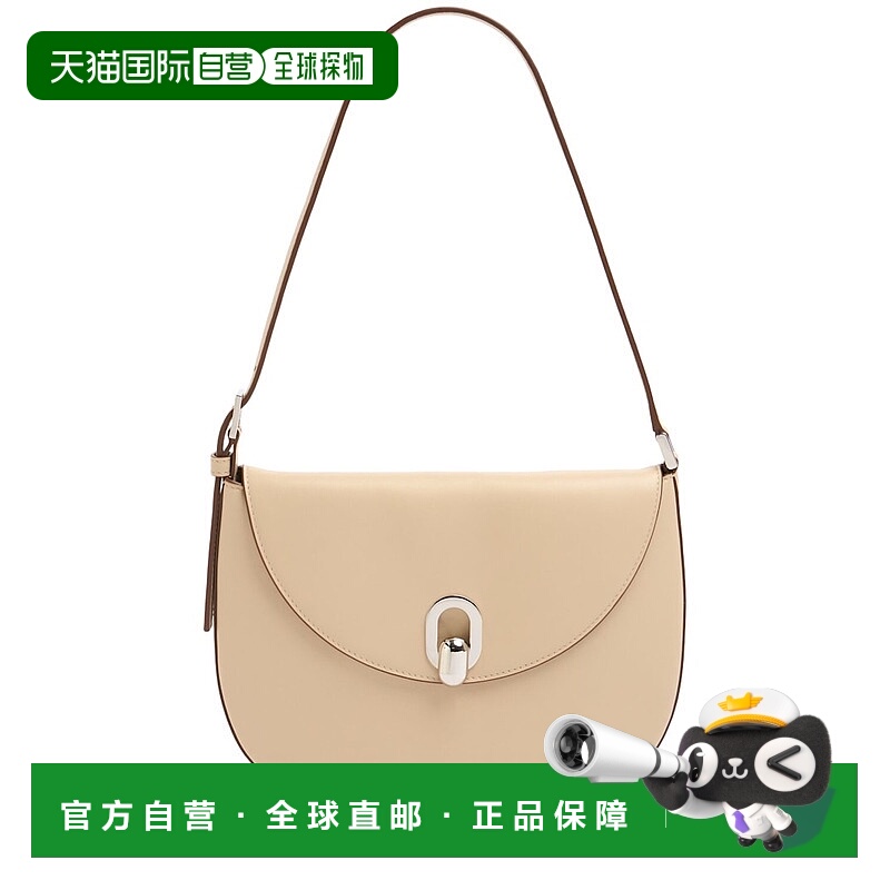 1h可退 潮奢 SAVETTE 女士 The Small Tondo皮革新月包