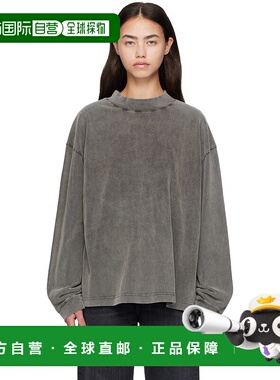 1h可退 潮奢 Acne Studios 艾克妮 女士 灰色 Crew Neck Logo Pat