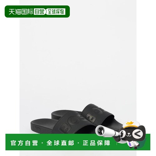 香港直邮BOSS 男士凉鞋 50536835001 AW2025 黑色【付后1h可退】