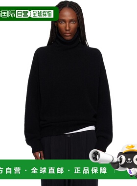 1h可退 潮奢 essentials fear of god 女士 黑色高领毛衣 FG25FW2
