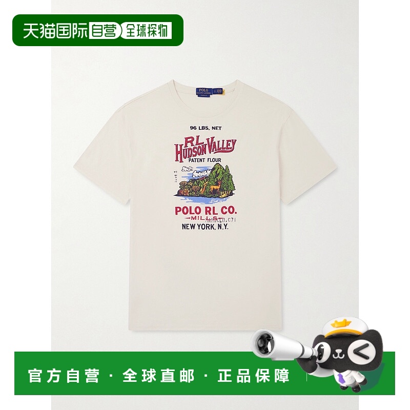 潮奢 Polo Ralph Lauren Polo 拉夫 劳伦 男士 印花棉质T恤 710P0
