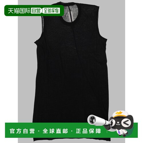 RICK OWENS 男士背心 RU02F4151UC09 AW2026 黑色 无袖背心