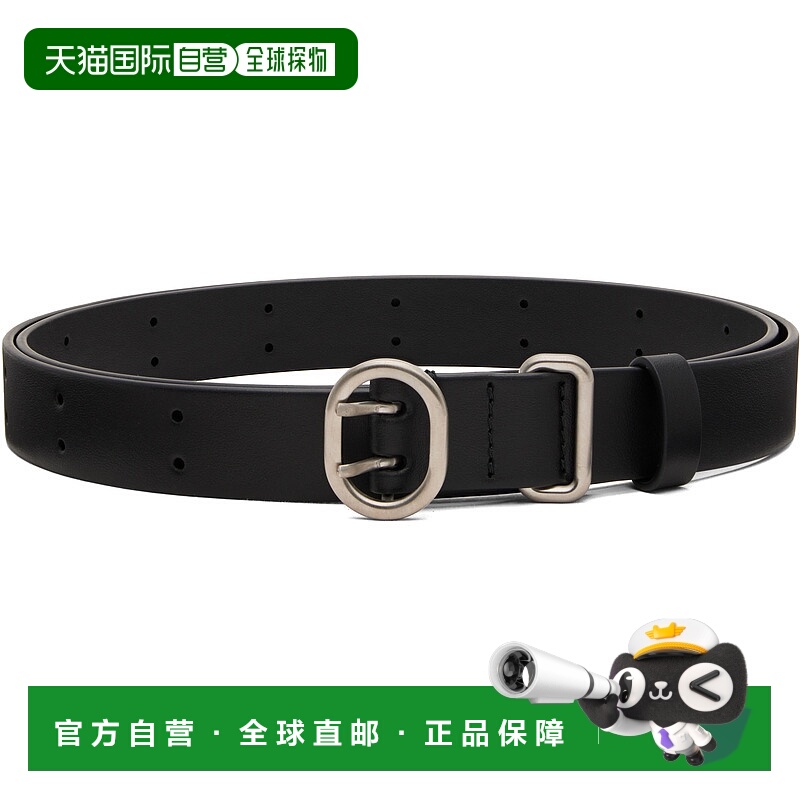1h可退 潮奢 Jil Sander 吉尔 桑达 男士 黑色 Cannolo 腰带 J26T