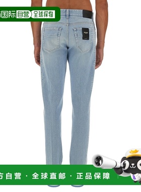 FENDI 男士牛仔裤 FLP288AS04F1ILO CO 蓝色直筒裤