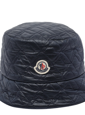 MONCLER 女士帽子 3B00004M8802P77 SS2026 蓝色 Blue Logo Bucke