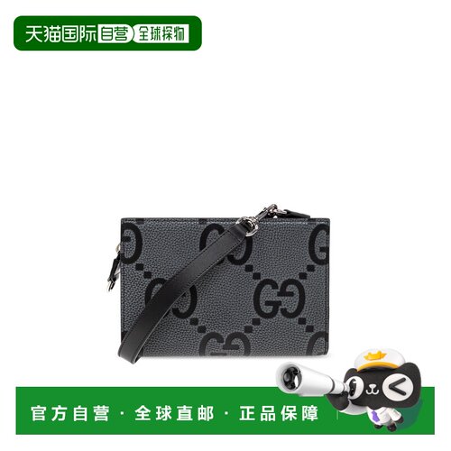 GUCCI 男士单肩包 795240AAECE1046 SS2025 灰色 拉链单肩包古驰