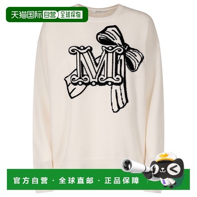 MAX MARA 女士针织毛衣 ZURLO008 AW2025 白色 WOOL AND CASHMERE