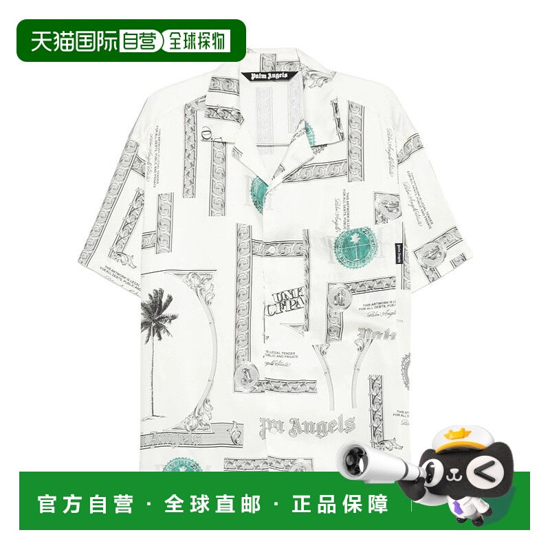 1h可退 PALM ANGELS 男士衬衫 PMGG00DF25FAB0030B10 AW2025