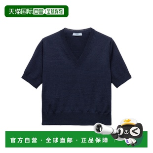 蓝色针织衫 PRADA SS2025 P24M2R16SWSOOOF0008 女士针织毛衣