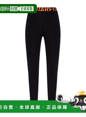 DSQUARED2 女士健身裤 D8LM05860015 AW2025 黑色 徽标紧身裤瑜伽