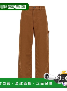 A.P.C. 男士休闲裤 COGBJM08500CAB SS2025 棕色 腰带环休闲裤