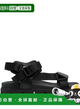 PRADA 男士凉鞋 2X30553L74F0632-0 SS2025 黑色 buckle-fastenin