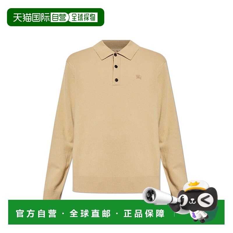 1h可退 BURBERRY 男士POLO衫 8112126A3743FLAX AW2025博柏利