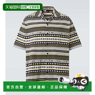 罗意威 男士 棉质保龄球衬衫 潮奢 Ibiza LOEWE 1h可退 Paula