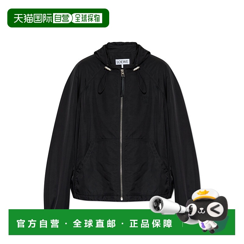 1h可退 LOEWE 女士夹克 S359Y02XEM0BLACK AW2025 黑色 Hooded ja