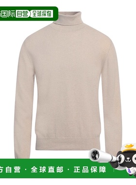 1h可退 潮奢 Hackett 男士 高领上衣 beige米色 舒适时尚羊绒毛衣