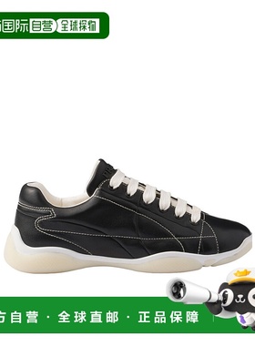 PRADA 女士休闲鞋 1E942N038F025F0632 CO 黑色 低帮系带运动鞋