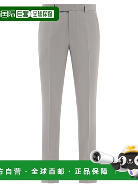 DIOR 男士休闲裤 013C120A5180800 AW2024 灰色 Trousers in wool