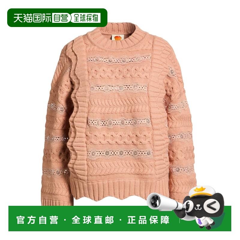 1h可退 潮奢 FARM RIO 女士 毛衣 pink粉色 舒适时尚,女装/女士精品,毛针织衫,淘宝优惠券,粉丝福利购,淘宝优惠卷