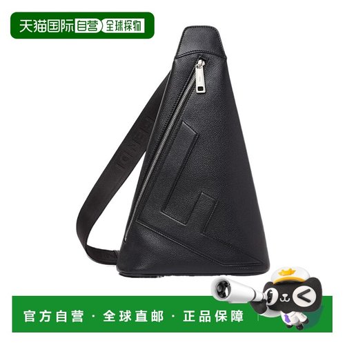 FENDI 男士双肩包 7VZ092APDRF0GXN CO 黑色 Fendi Cono 大号单肩