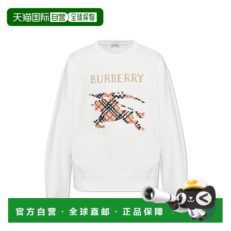 1h可退 BURBERRY 男士针织毛衣 8110547B7078CHALK AW2025博柏利