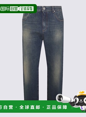 BALMAIN 男士牛仔裤 BH0MI044DD936KD CO 蓝色直筒裤