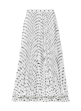 BALMAIN 女士半身裙 CF0LE437XJ12GAB SS2024 花色 荷叶边半身裙