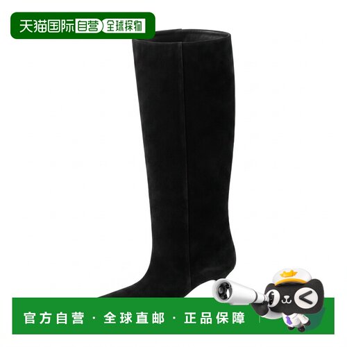 GUCCI 女士靴子 A00360AADUN1000 AW2026 黑色 尖头长筒靴高跟