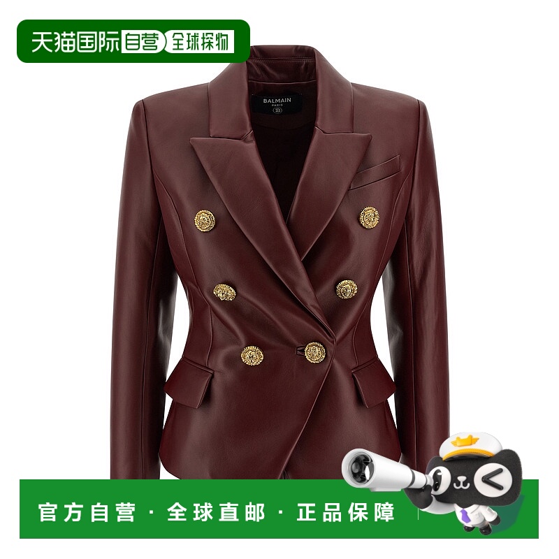 1h可退 潮奢 Balmain 巴尔曼 女士 皮革外套 FF0SG187LC62