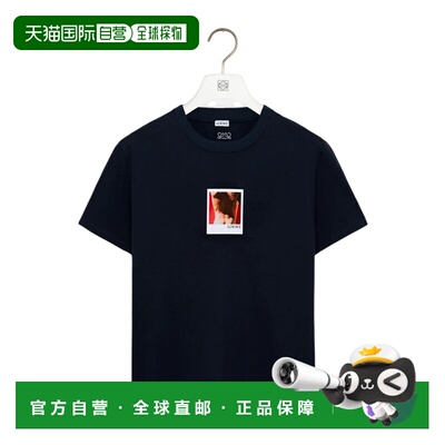 1h可退 LOEWE 男士T恤 H526Y22XDH5118 AW2026 蓝色 圆领短袖T恤